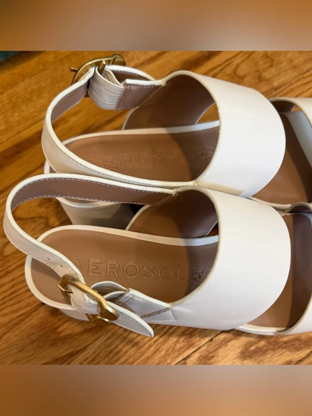 Aerosoles Camera Platform Strappy Sandal Block Heel Comfortable Bridal Brunch